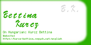 bettina kurcz business card